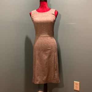 Hennes Brown and Cream Tweed Sheath Dress Size 34 (EU)
